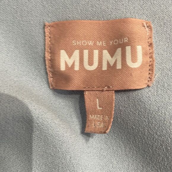 Show Me Your MuMu  Paris Gown bridesmaid dress L Women’s Blue - Picture 13 of 13